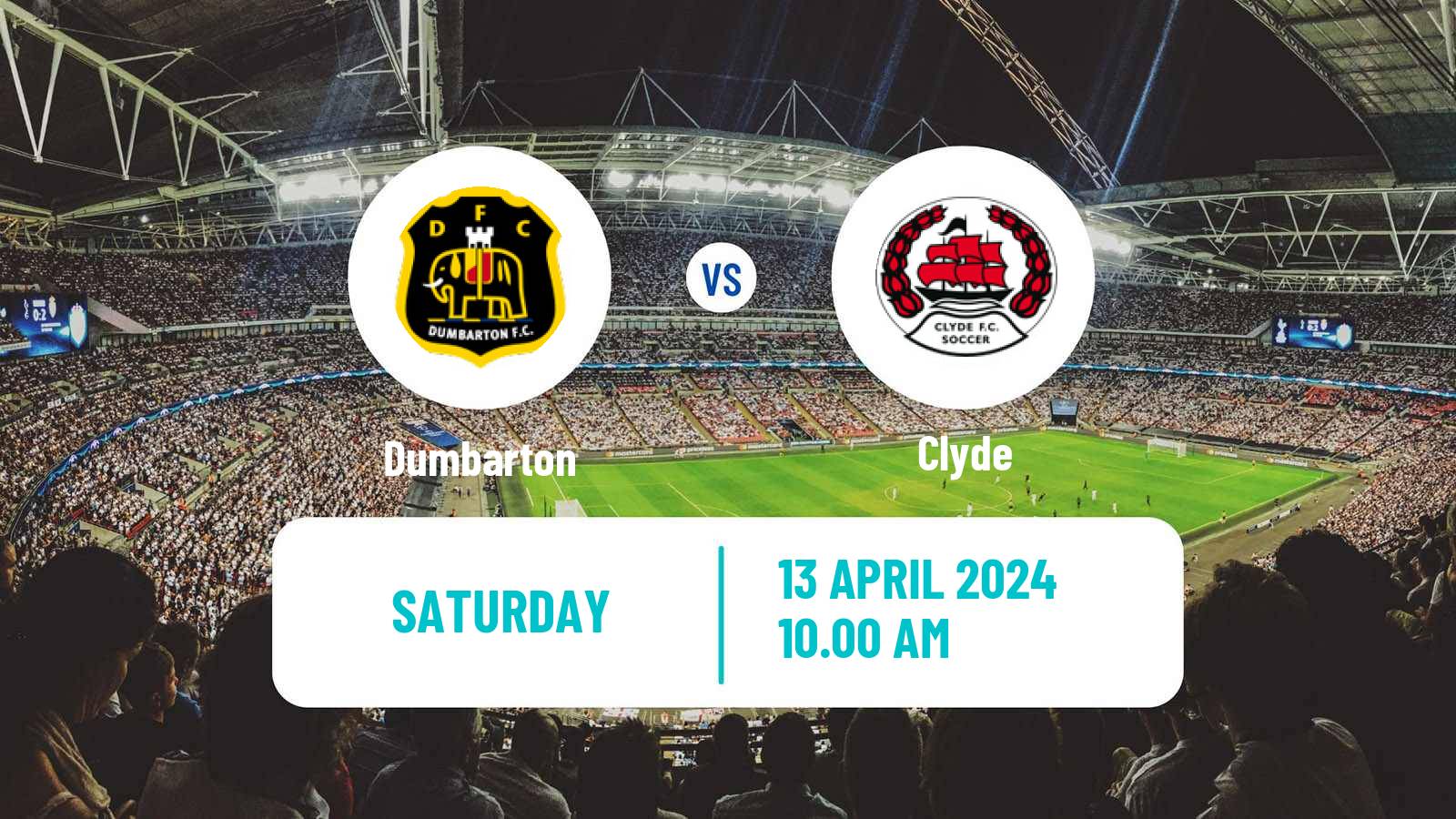 Soccer Scottish League Two Dumbarton - Clyde