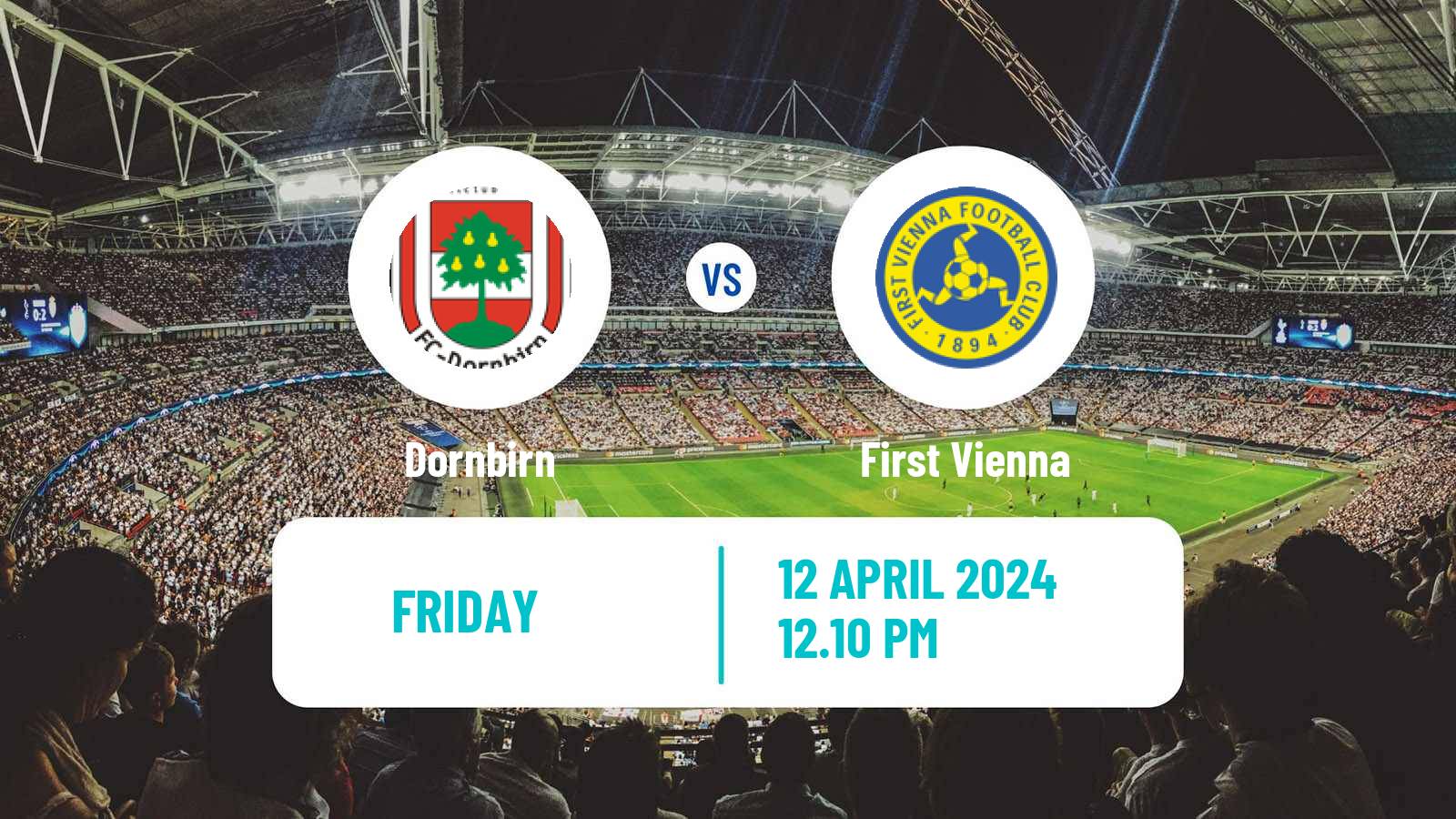 Soccer Austrian 2 Liga Dornbirn - First Vienna