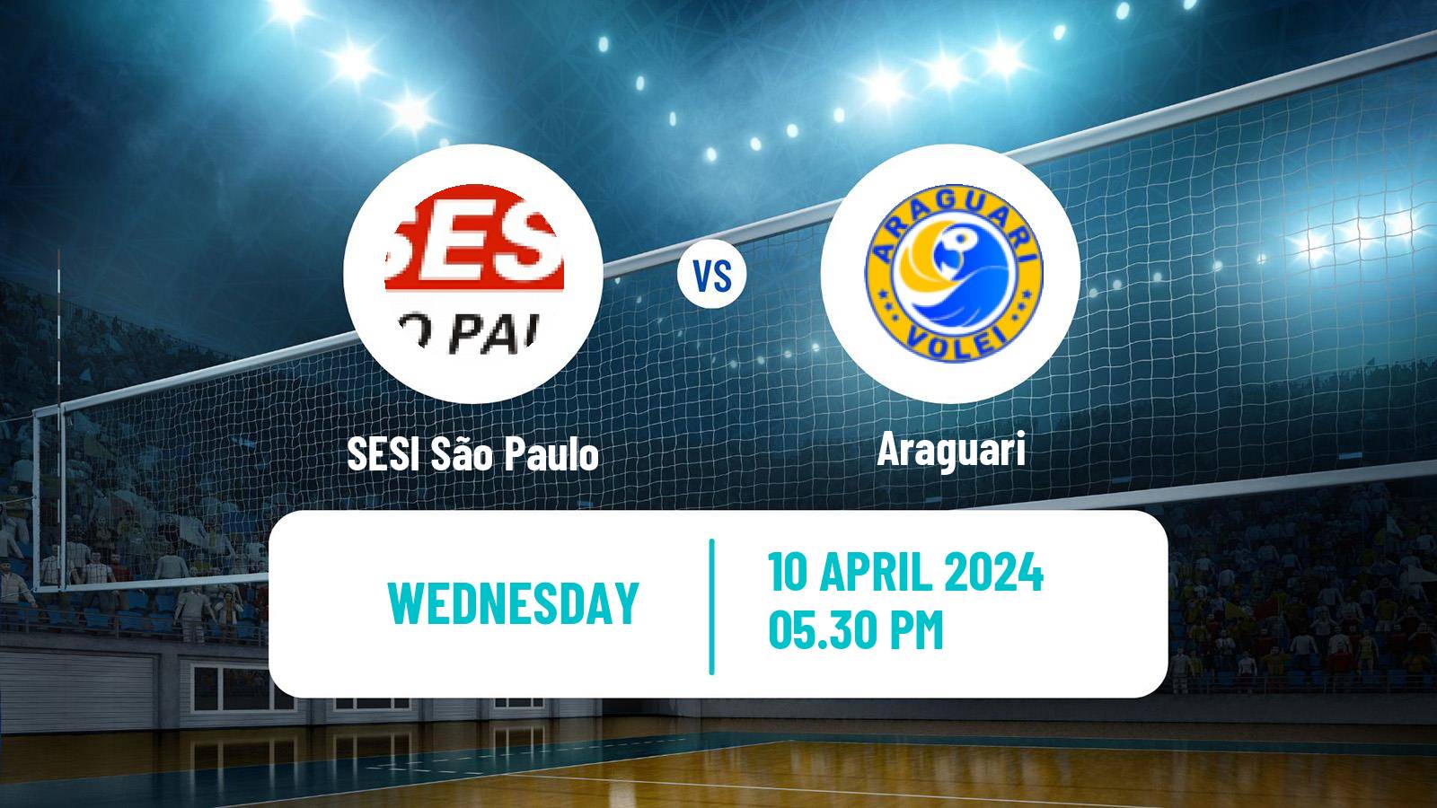 Volleyball Brazilian SuperLiga Volleyball SESI São Paulo - Araguari