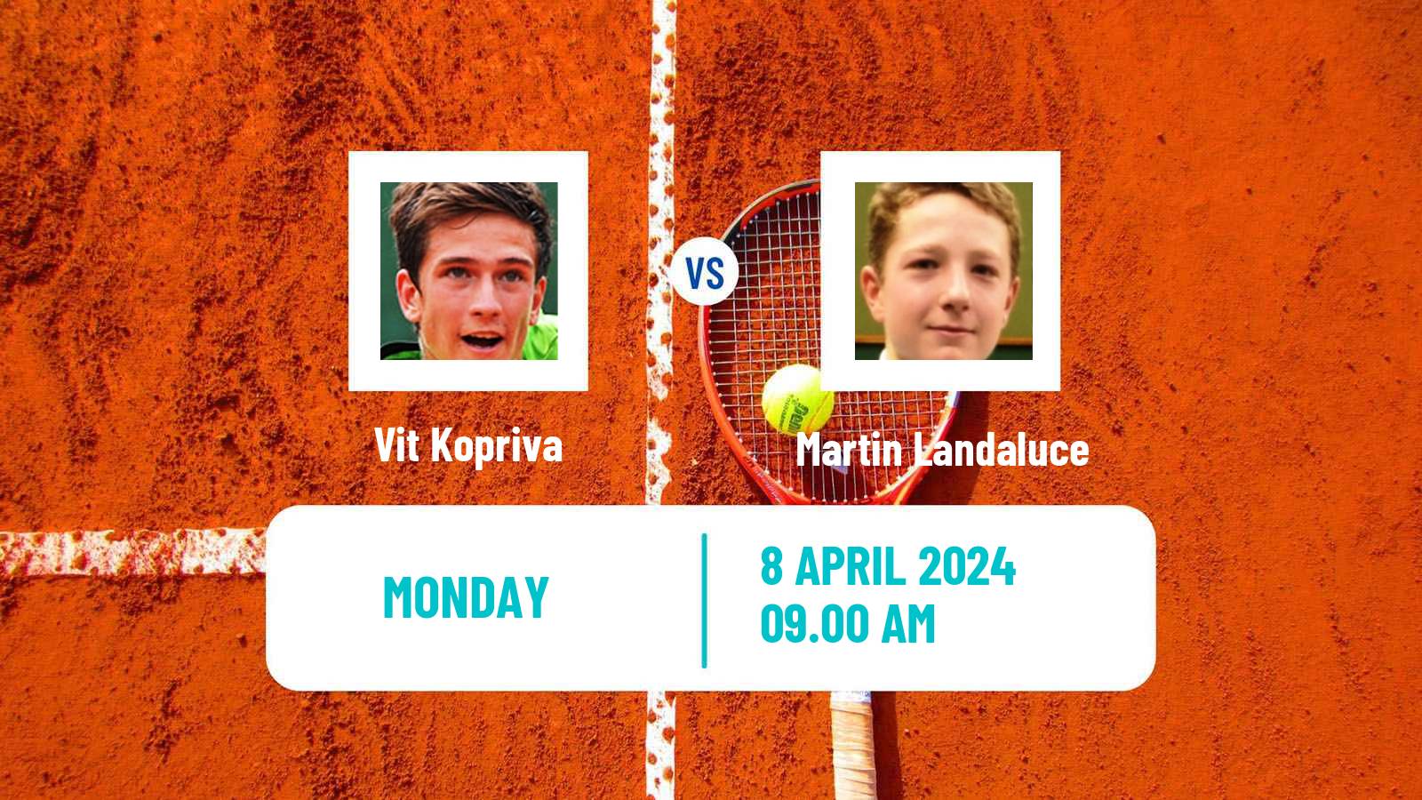 Tennis Madrid Challenger Men Vit Kopriva - Martin Landaluce