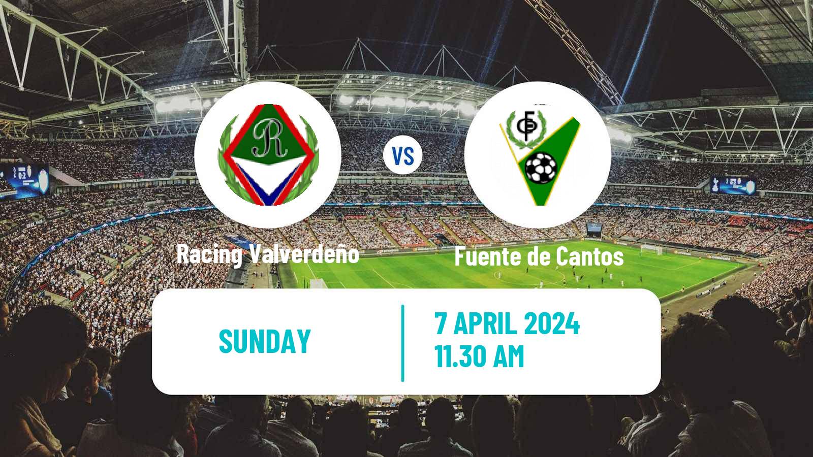 Soccer Spanish Tercera RFEF - Group 14 Racing Valverdeño - Fuente de Cantos