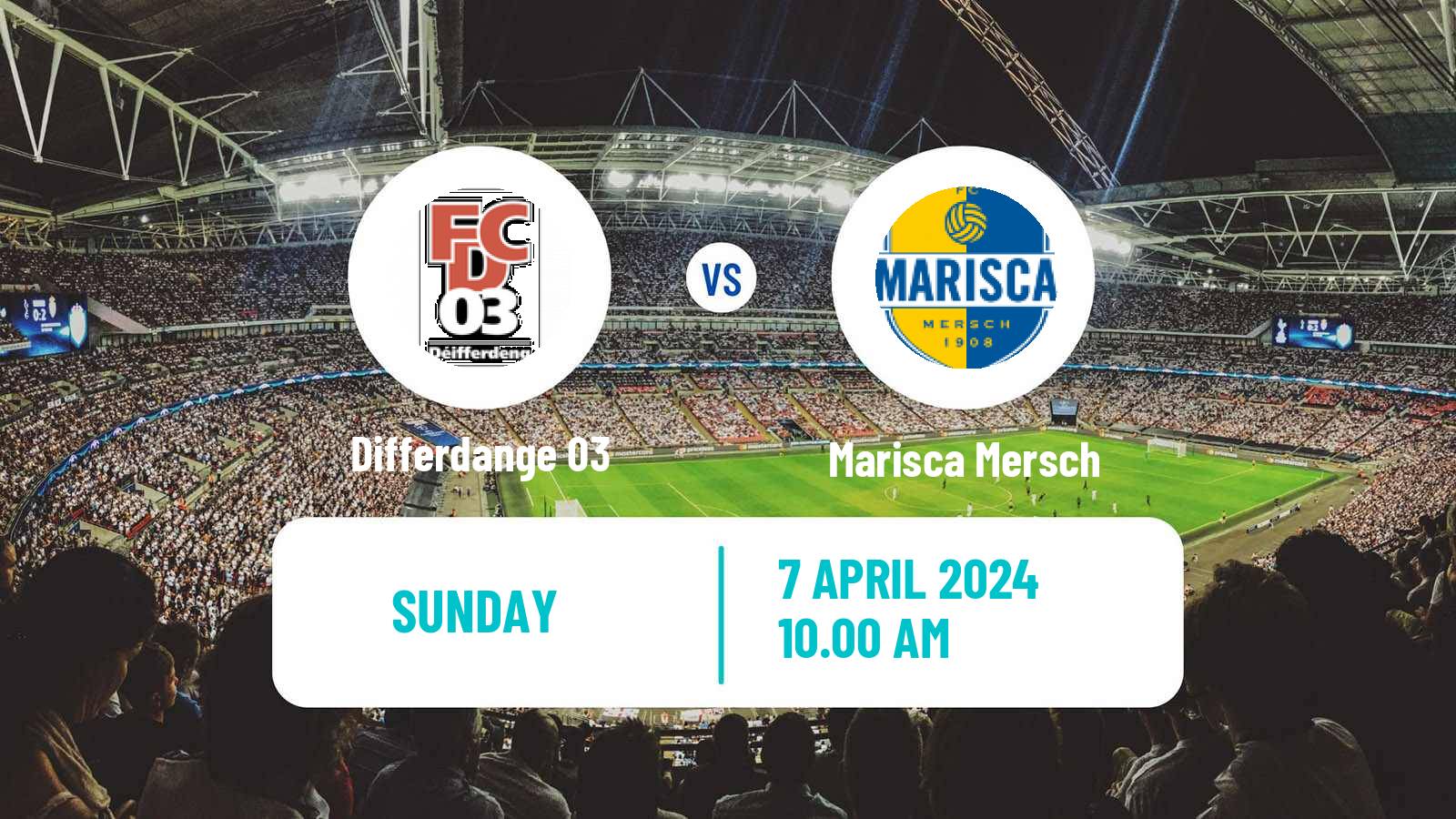 Football Luxembourg National Division Differdange 03 - Marisca Mersch