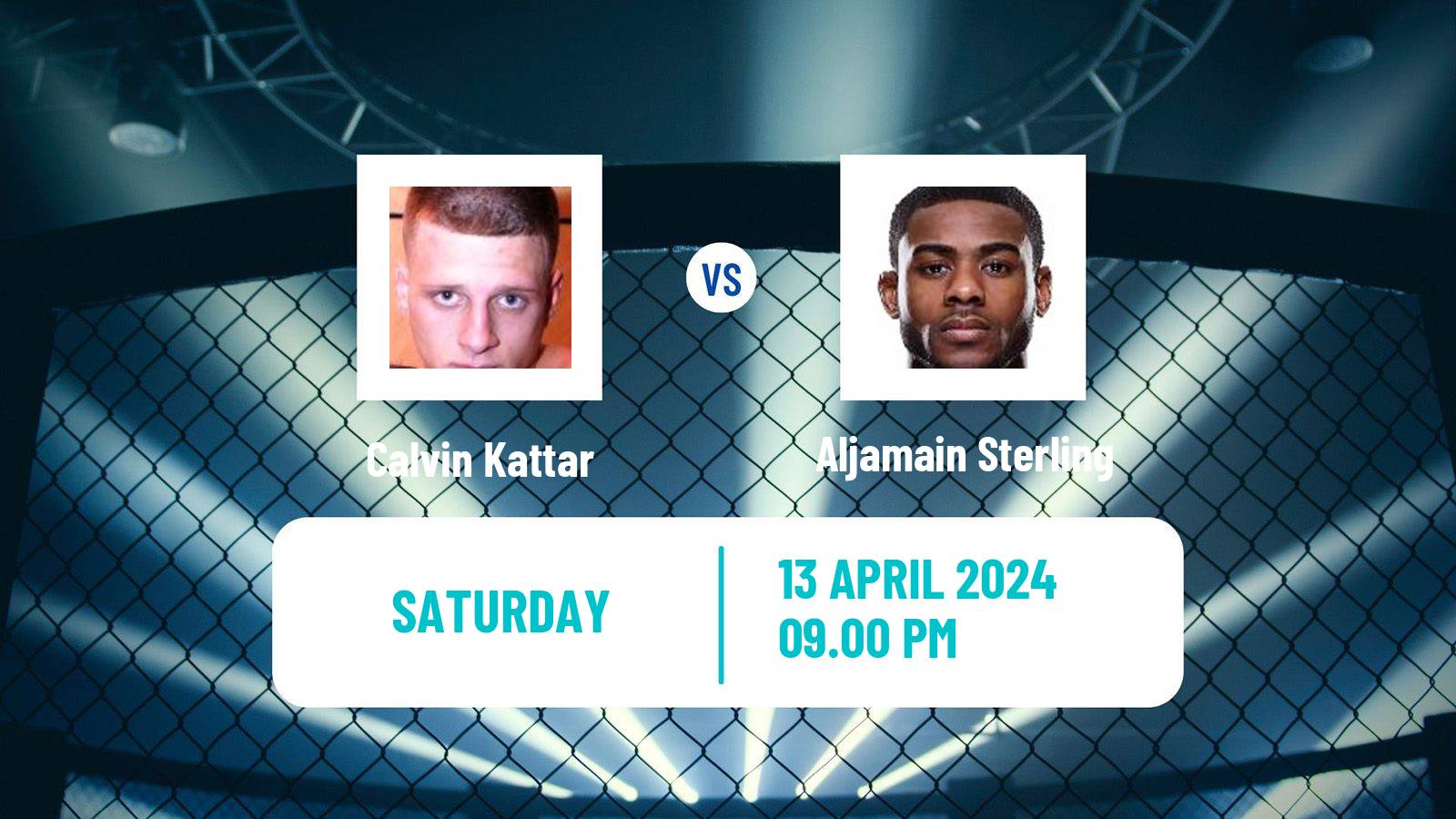MMA Featherweight UFC Men Calvin Kattar - Aljamain Sterling