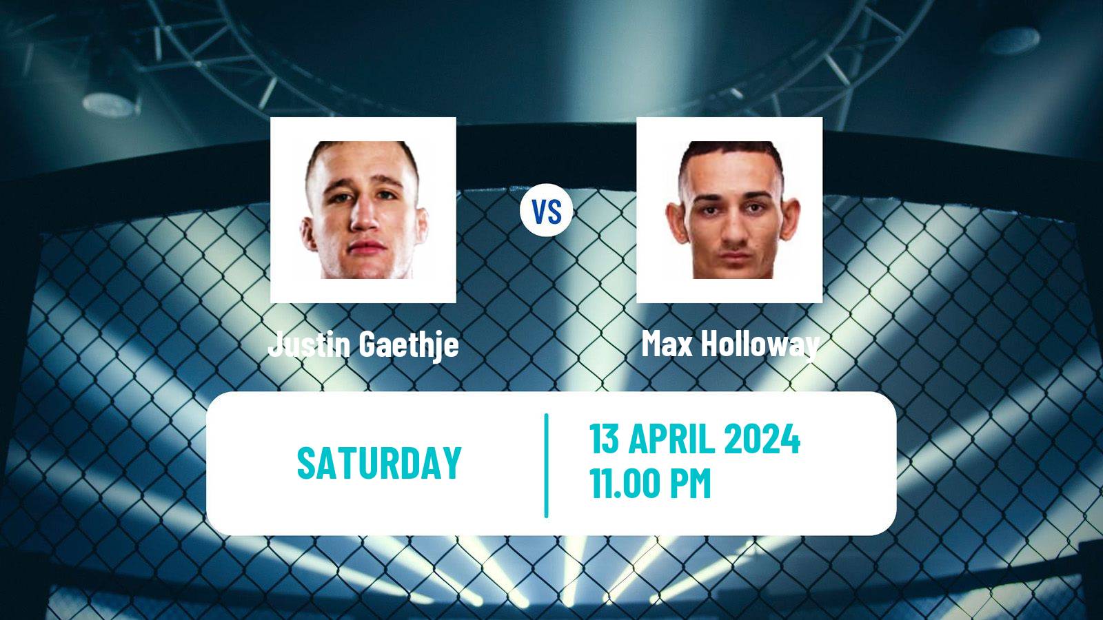 MMA Lightweight UFC Bmf Title Men Justin Gaethje - Max Holloway
