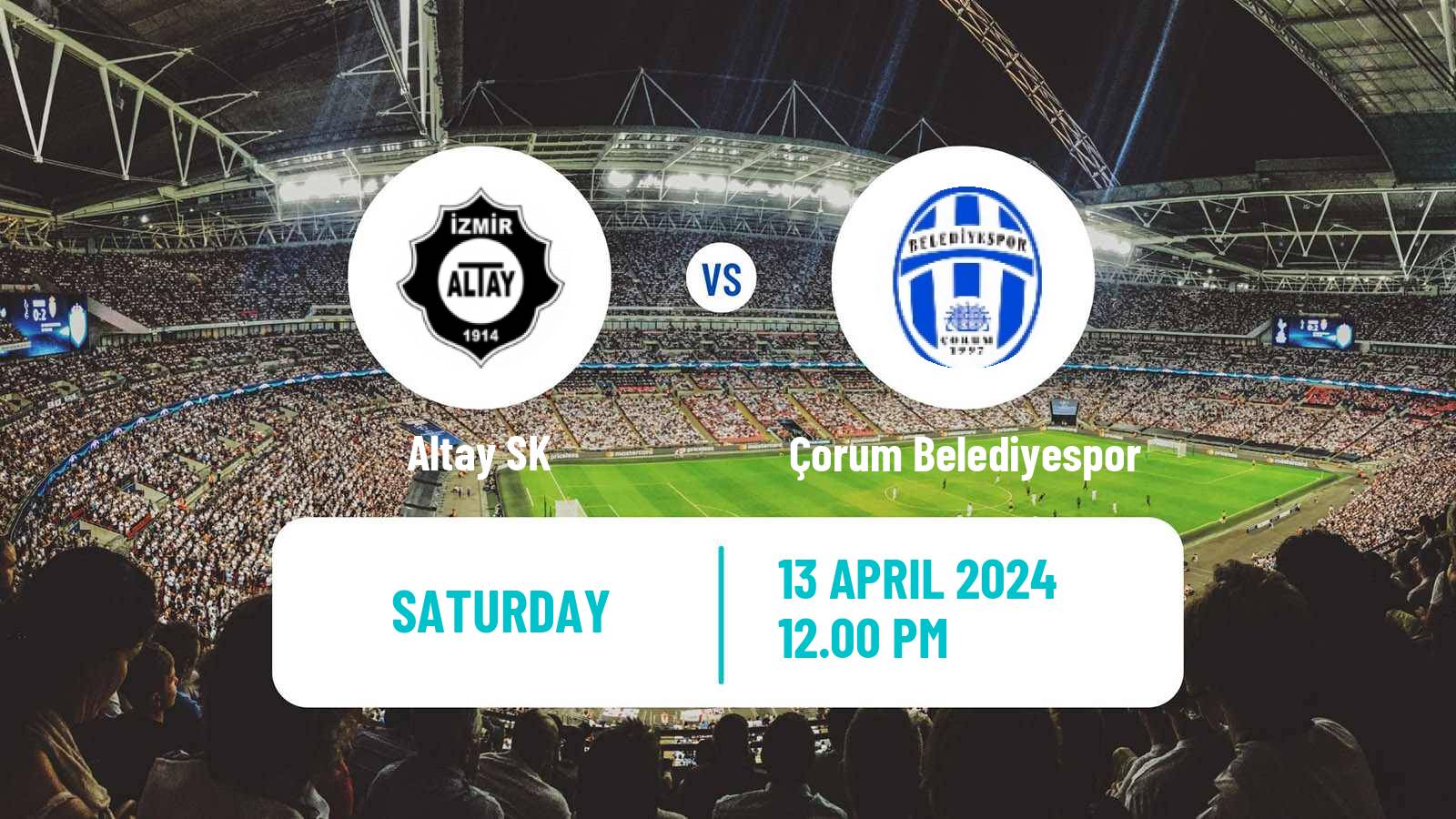 Soccer Turkish First League Altay - Çorum