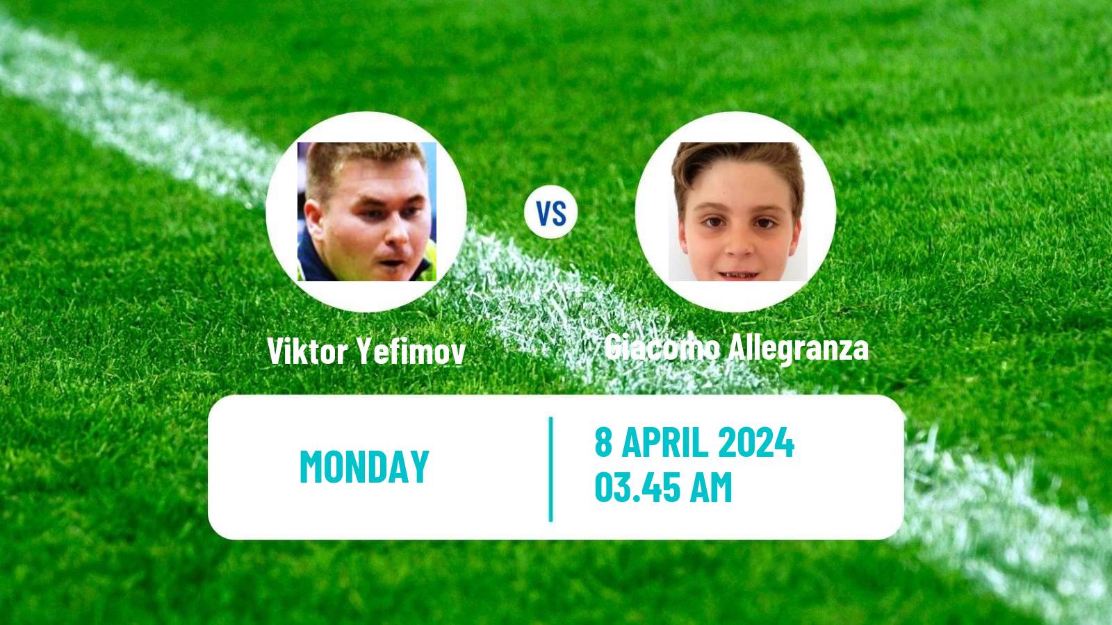 Table tennis Tt Star Series Men Viktor Yefimov - Giacomo Allegranza
