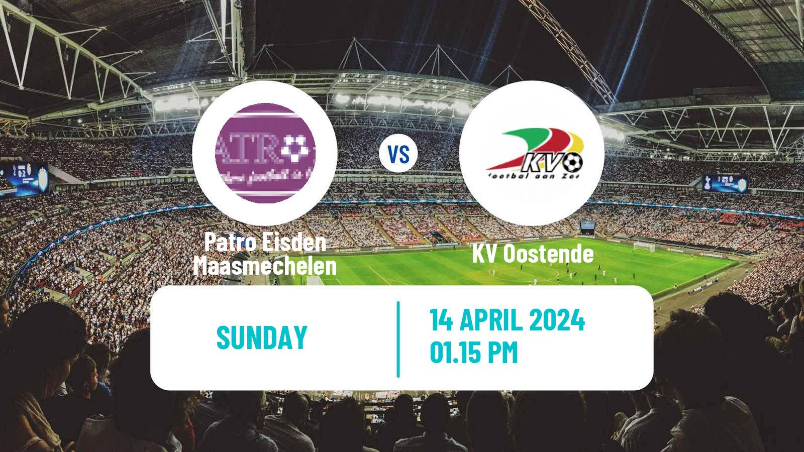 Soccer Belgian Сhallenger Pro League Patro Eisden Maasmechelen - Oostende