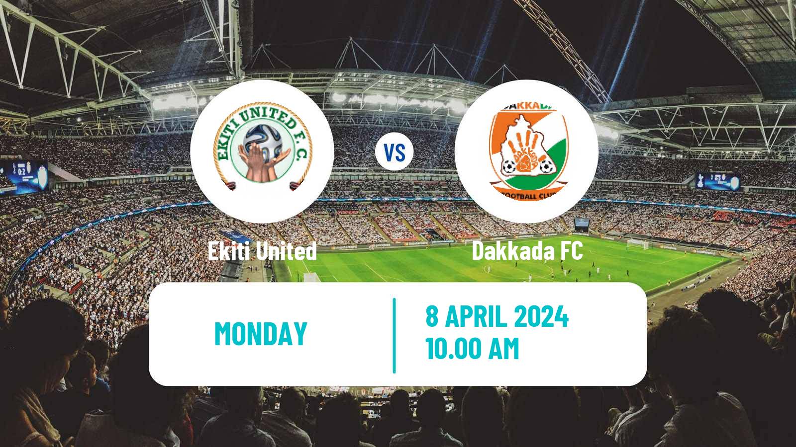 Soccer Nigerian National League Ekiti United - Dakkada