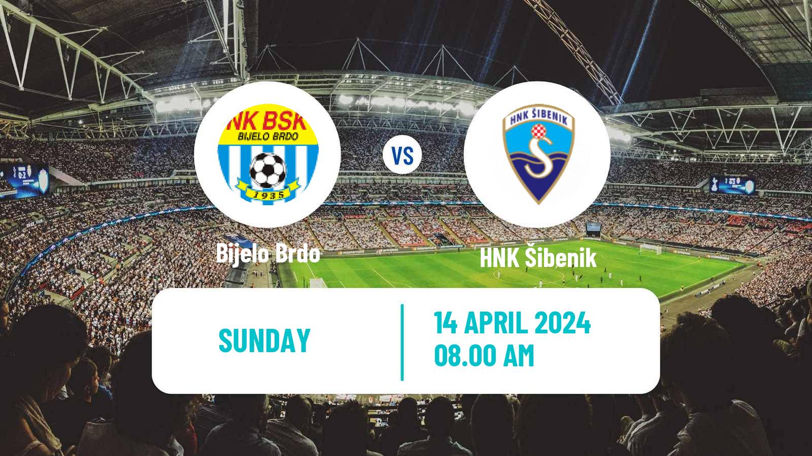 Soccer Croatian Prva NL Bijelo Brdo - Šibenik