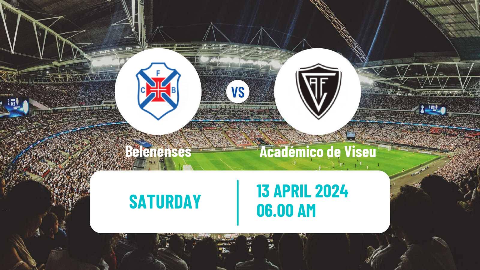 Soccer Portuguese Liga 2 Belenenses - Académico de Viseu