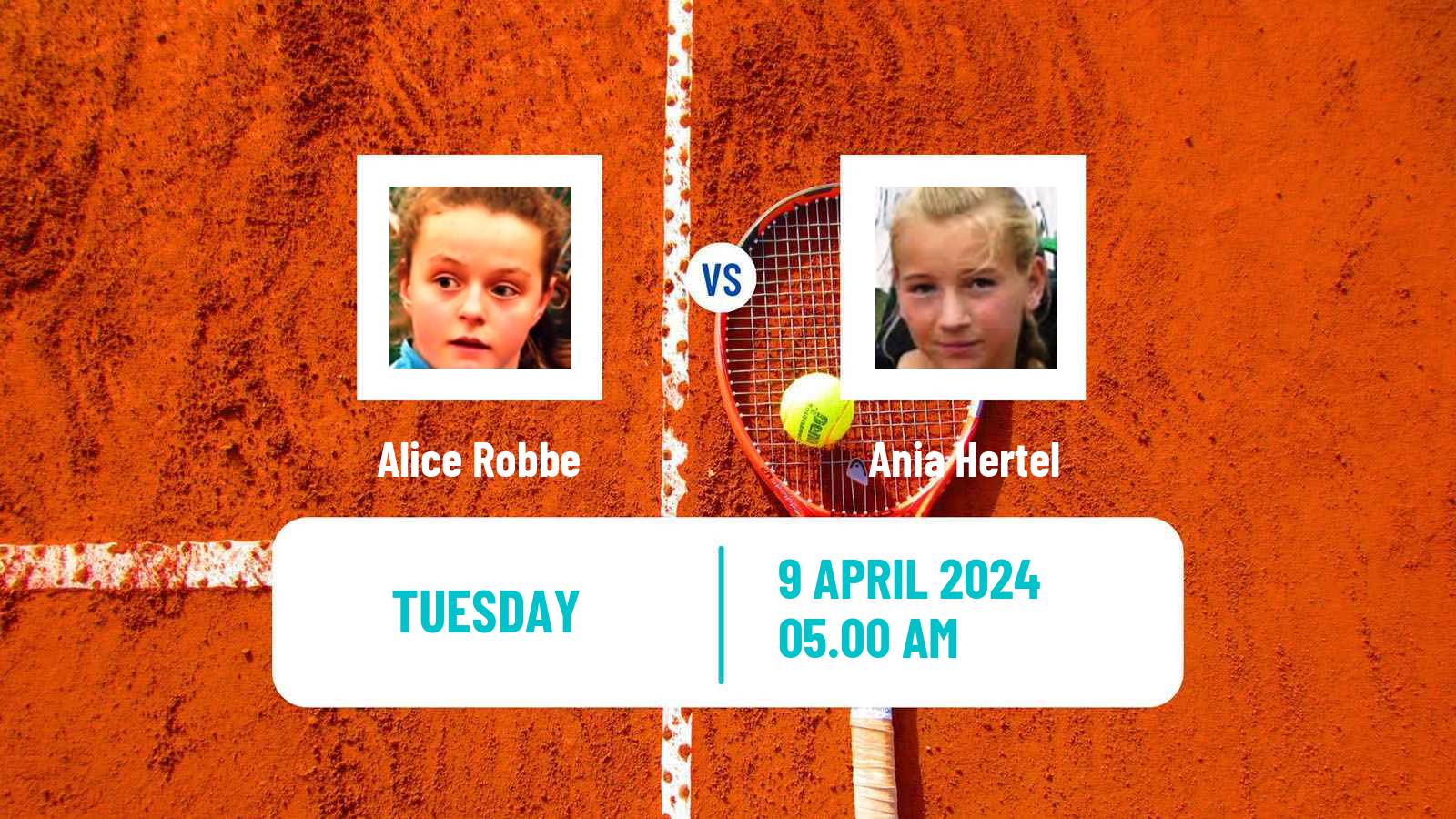 Tennis ITF W35 Bujumbura 2 Women Alice Robbe - Ania Hertel