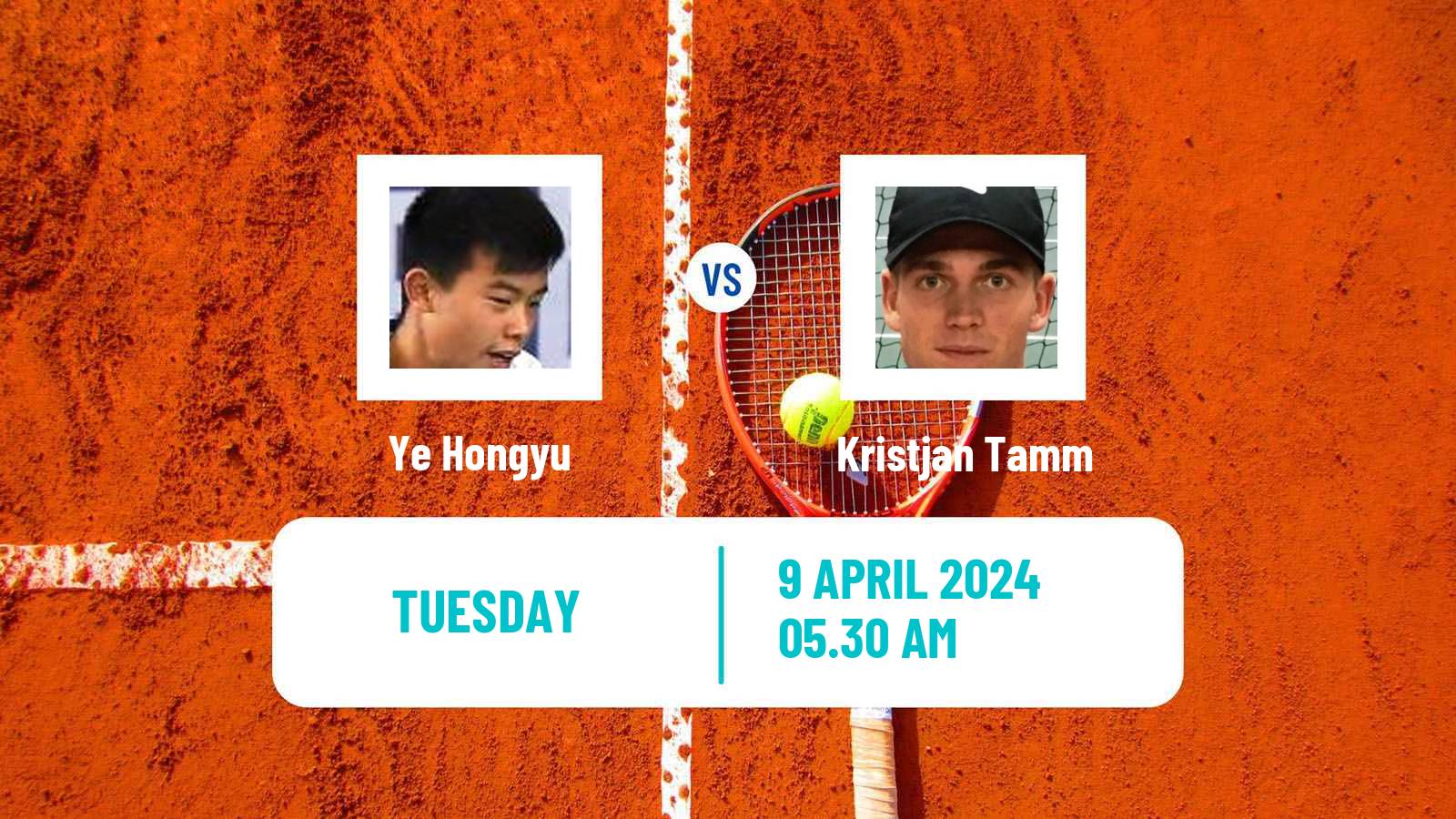 Tennis ITF M15 Monastir 15 Men Ye Hongyu - Kristjan Tamm