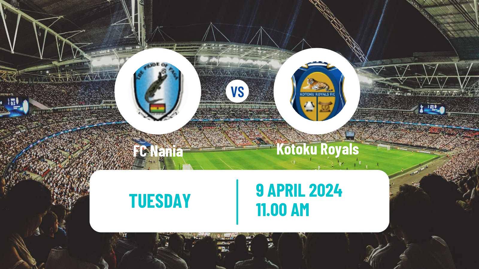 Soccer Ghanaian Division One League Nania - Kotoku Royals