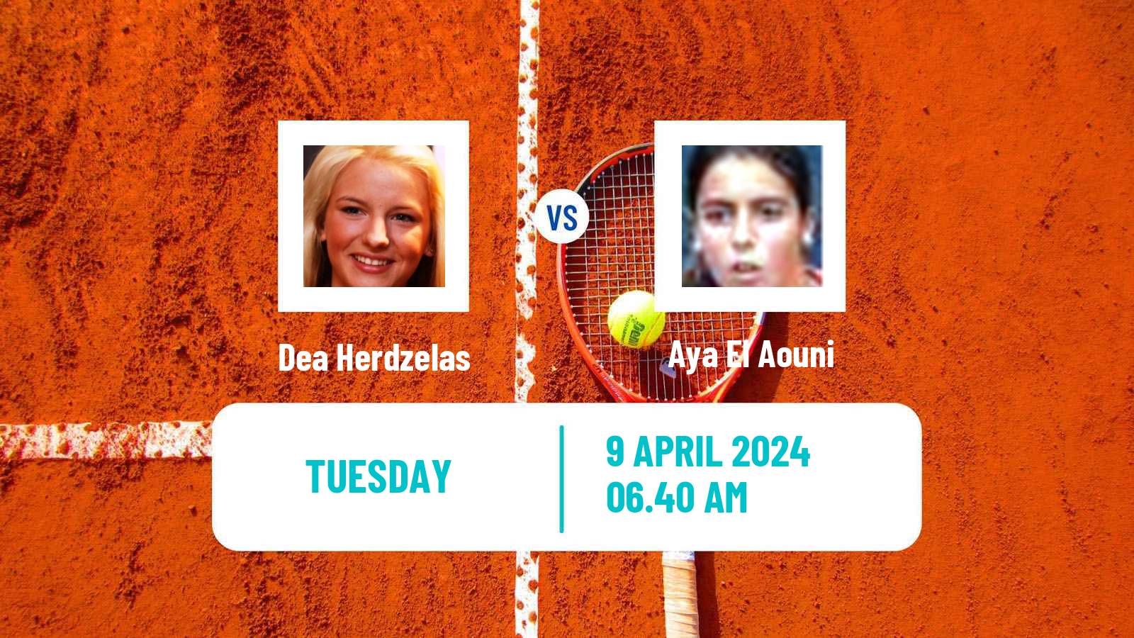 Tennis WTA Billie Jean King Cup Group II Dea Herdzelas - Aya El Aouni
