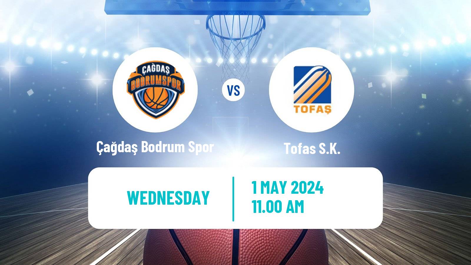 Basketball Turkish Basketball Super Ligi Çağdaş Bodrum Spor - Tofaş