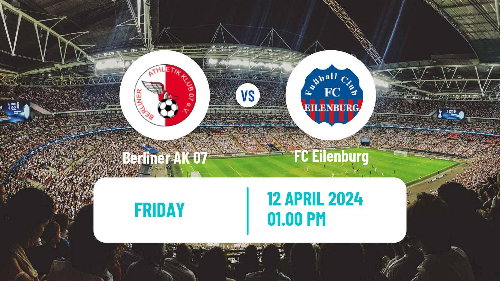 Soccer German Regionalliga Nordost Berliner AK 07 - Eilenburg
