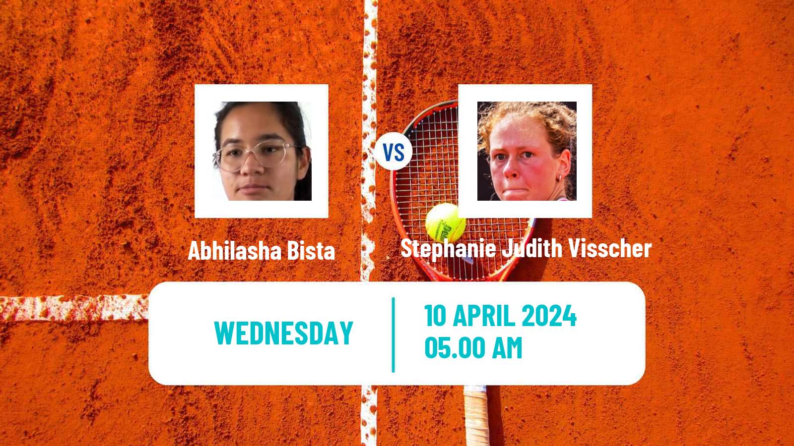 Tennis ITF W35 Bujumbura 2 Women Abhilasha Bista - Stephanie Judith Visscher