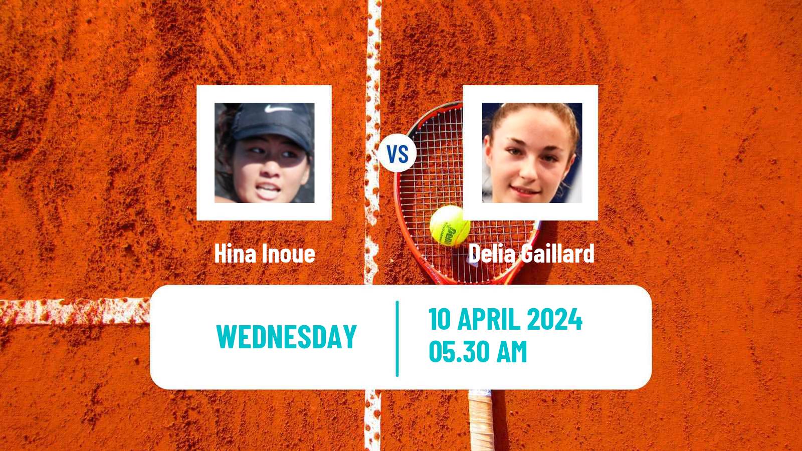 Tennis ITF W15 Monastir 13 Women Hina Inoue - Delia Gaillard