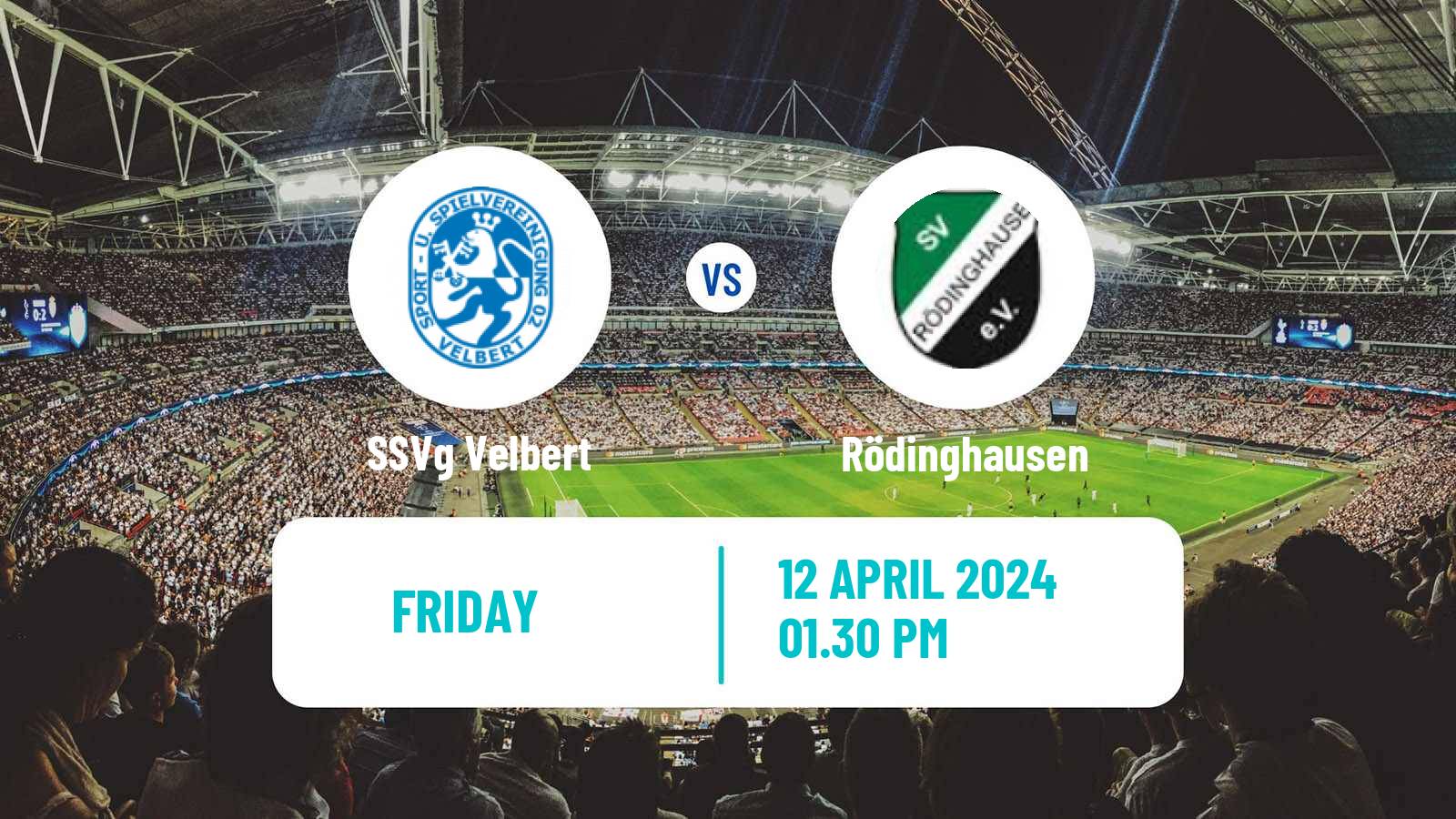 Soccer German Regionalliga West Velbert - Rödinghausen