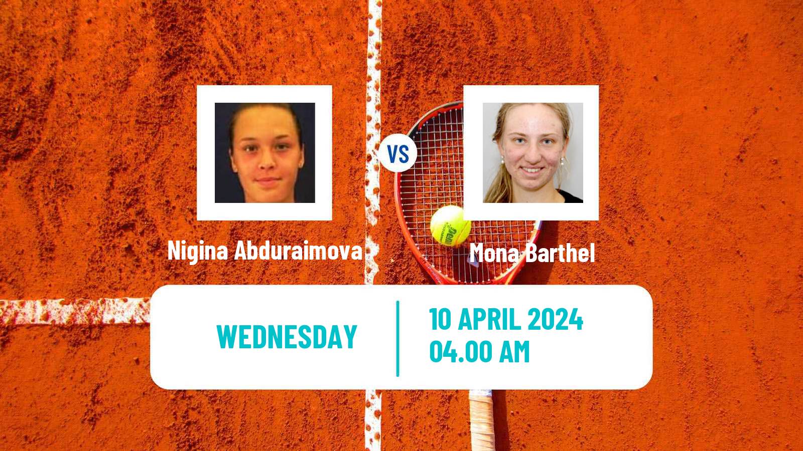 Tennis ITF W75 Bellinzona Women Nigina Abduraimova - Mona Barthel