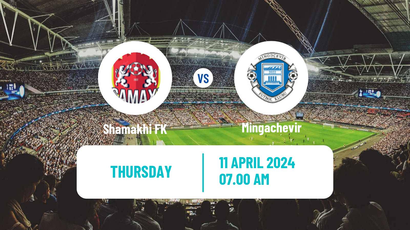Soccer Azerbaijan First Division Shamakhi - Mingachevir