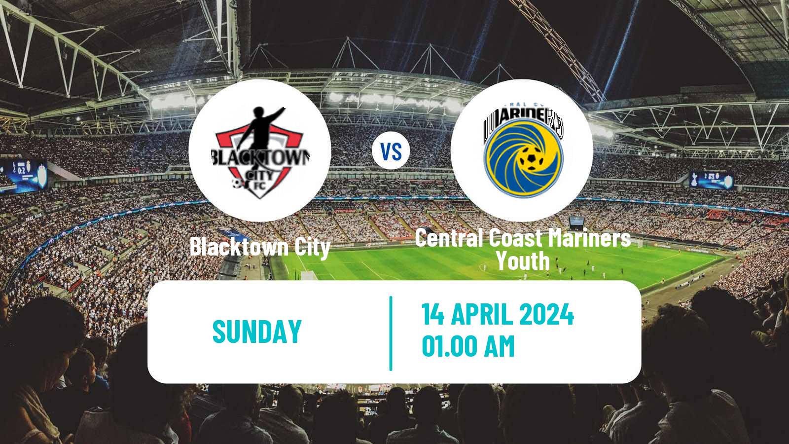 Football Australian NPL NSW Blacktown City - Central Coast Mariners Youth