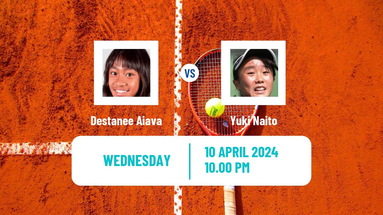 Tennis ITF W35 Osaka Women Destanee Aiava - Yuki Naito