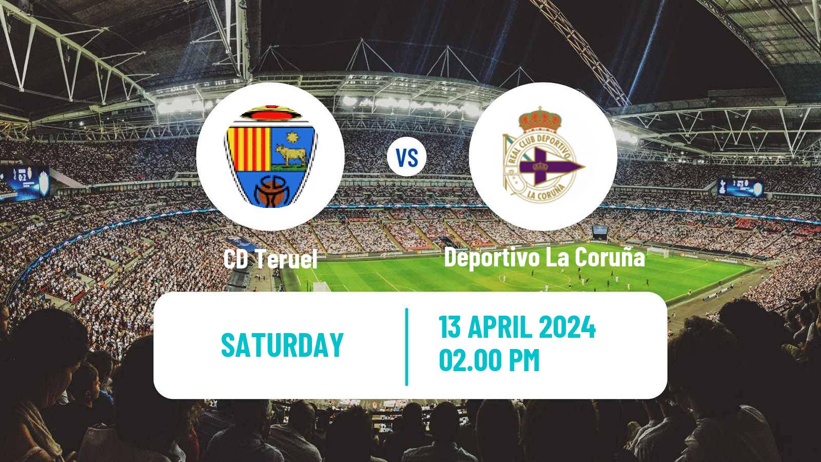 Soccer Spanish Primera RFEF Group 1 Teruel - Deportivo La Coruña