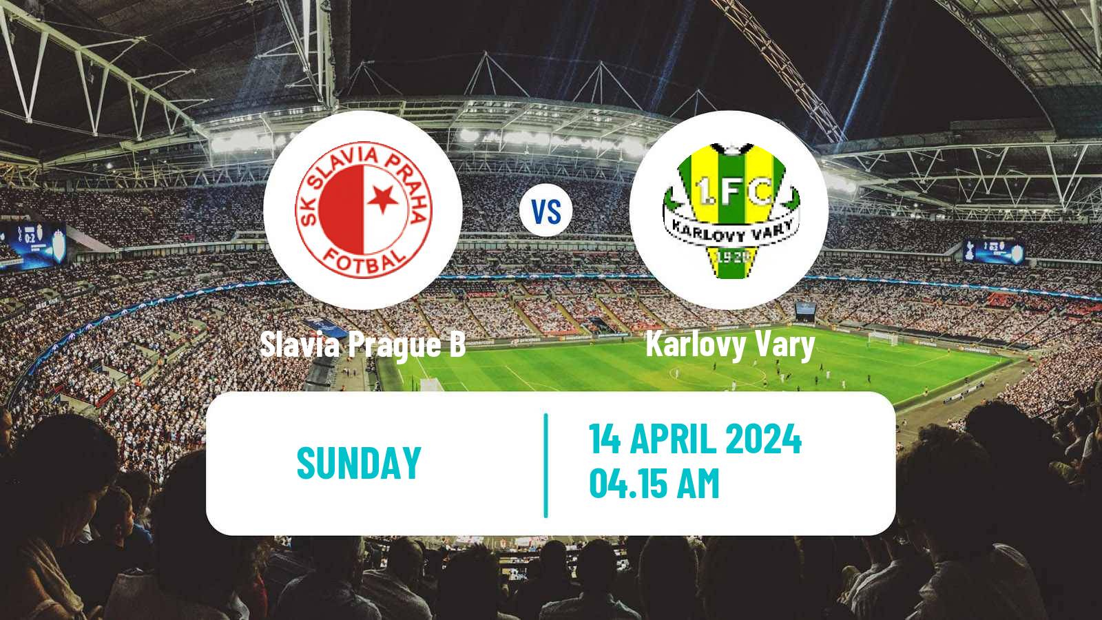 Soccer Czech CFL Group A Slavia Prague B - Slavia Karlovy Vary
