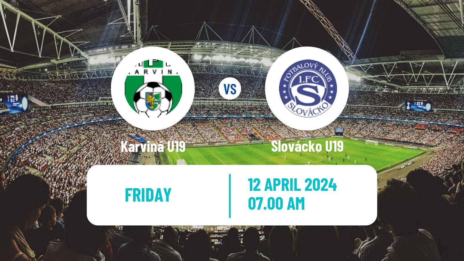 Soccer Czech U19 League Karviná U19 - Slovácko U19