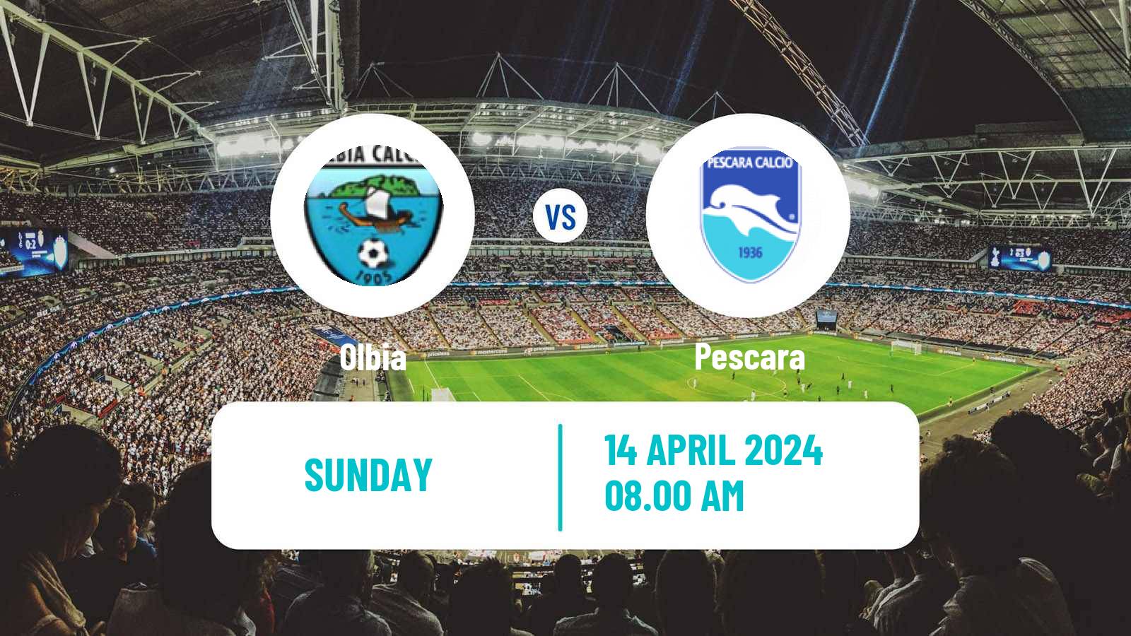 Soccer Italian Serie C Group B Olbia - Pescara