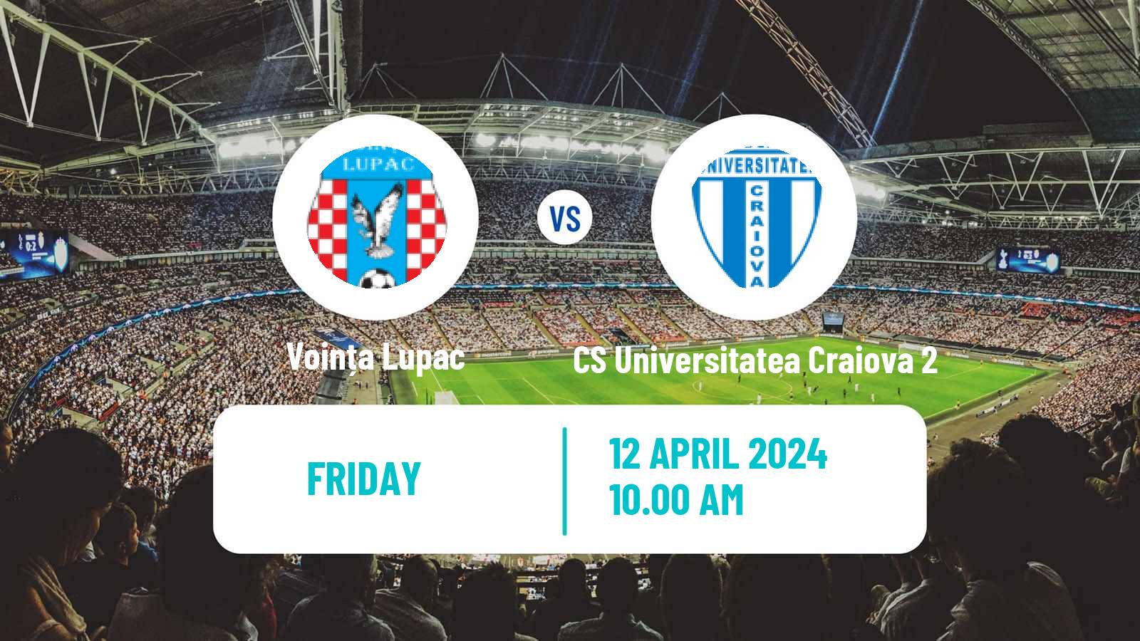 Soccer Romanian Liga 3 - Seria 7 Voința Lupac - CS Universitatea Craiova 2