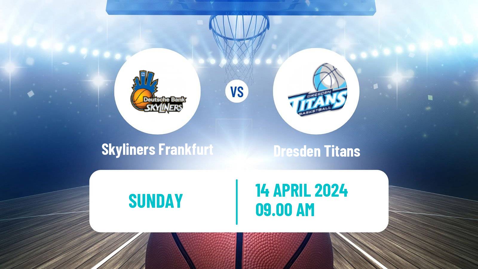 Basketball German Pro A Basketball Skyliners Frankfurt - Dresden Titans