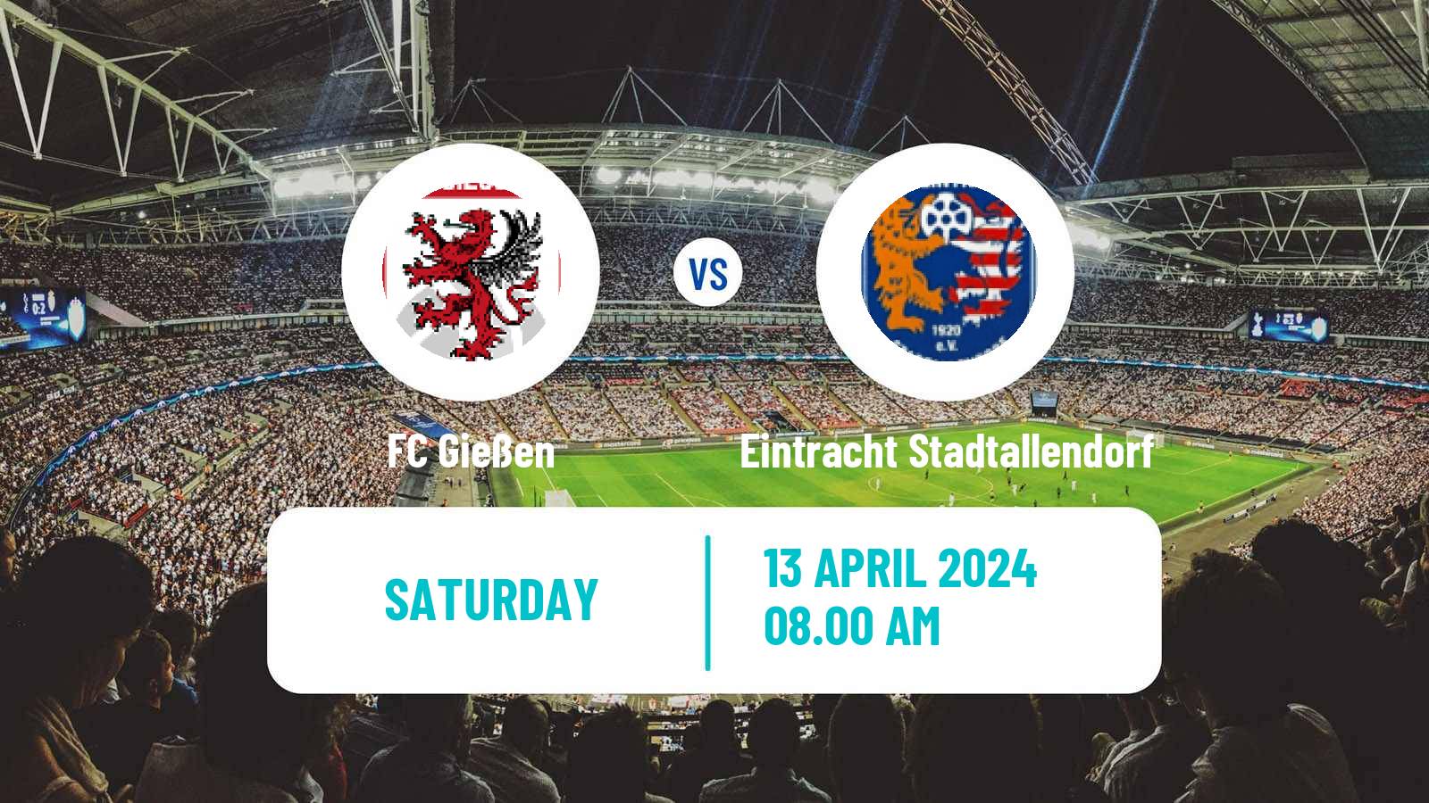 Soccer German Oberliga Hessen Gießen - Eintracht Stadtallendorf