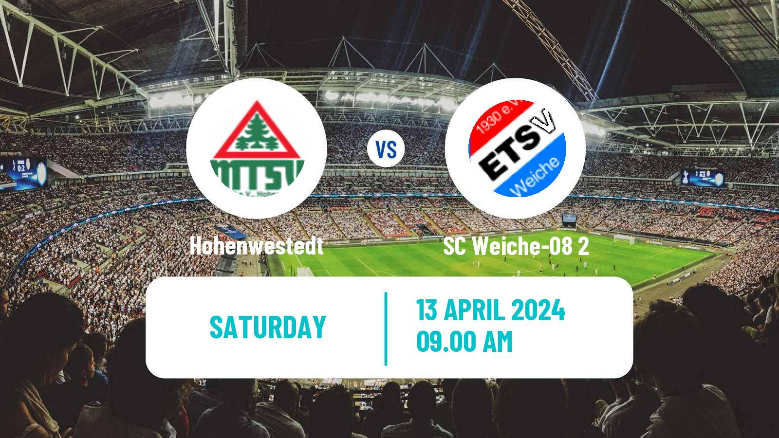 Soccer German Oberliga Schleswig-Holstein Hohenwestedt - SC Weiche-08 2