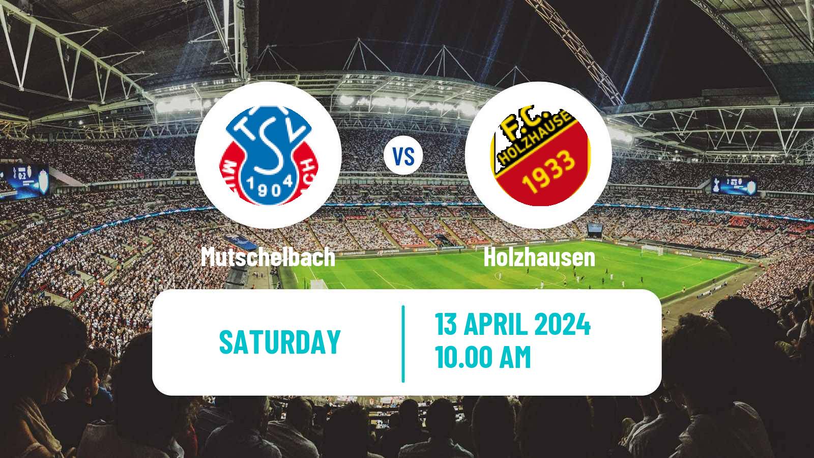 Soccer German Oberliga Baden-Württemberg Mutschelbach - Holzhausen