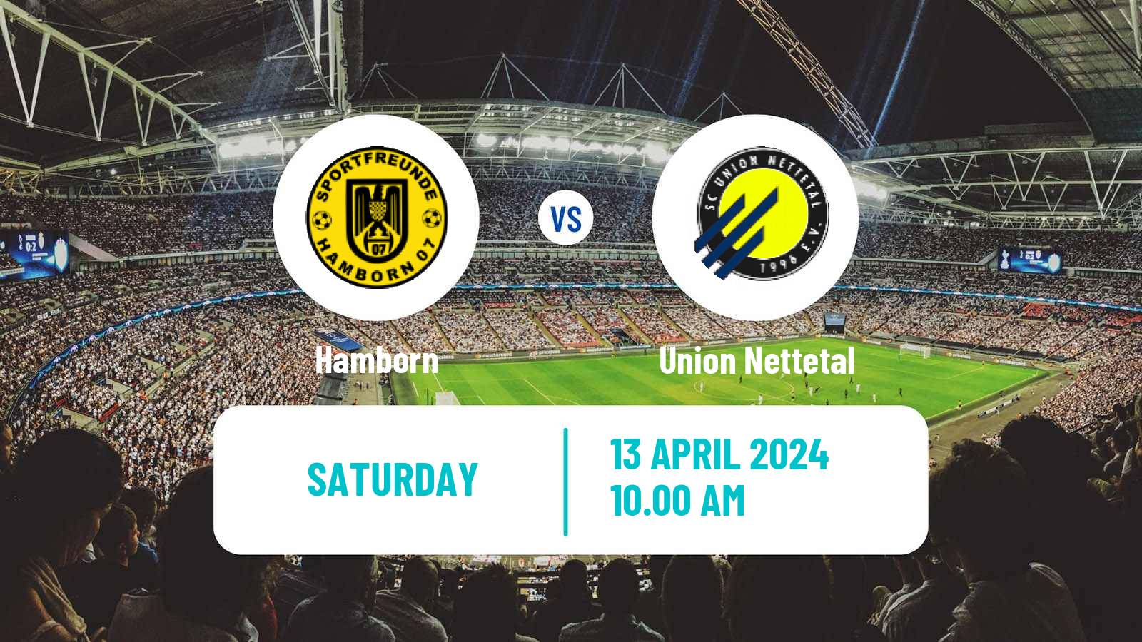 Football German Oberliga Niederrhein Hamborn - Union Nettetal