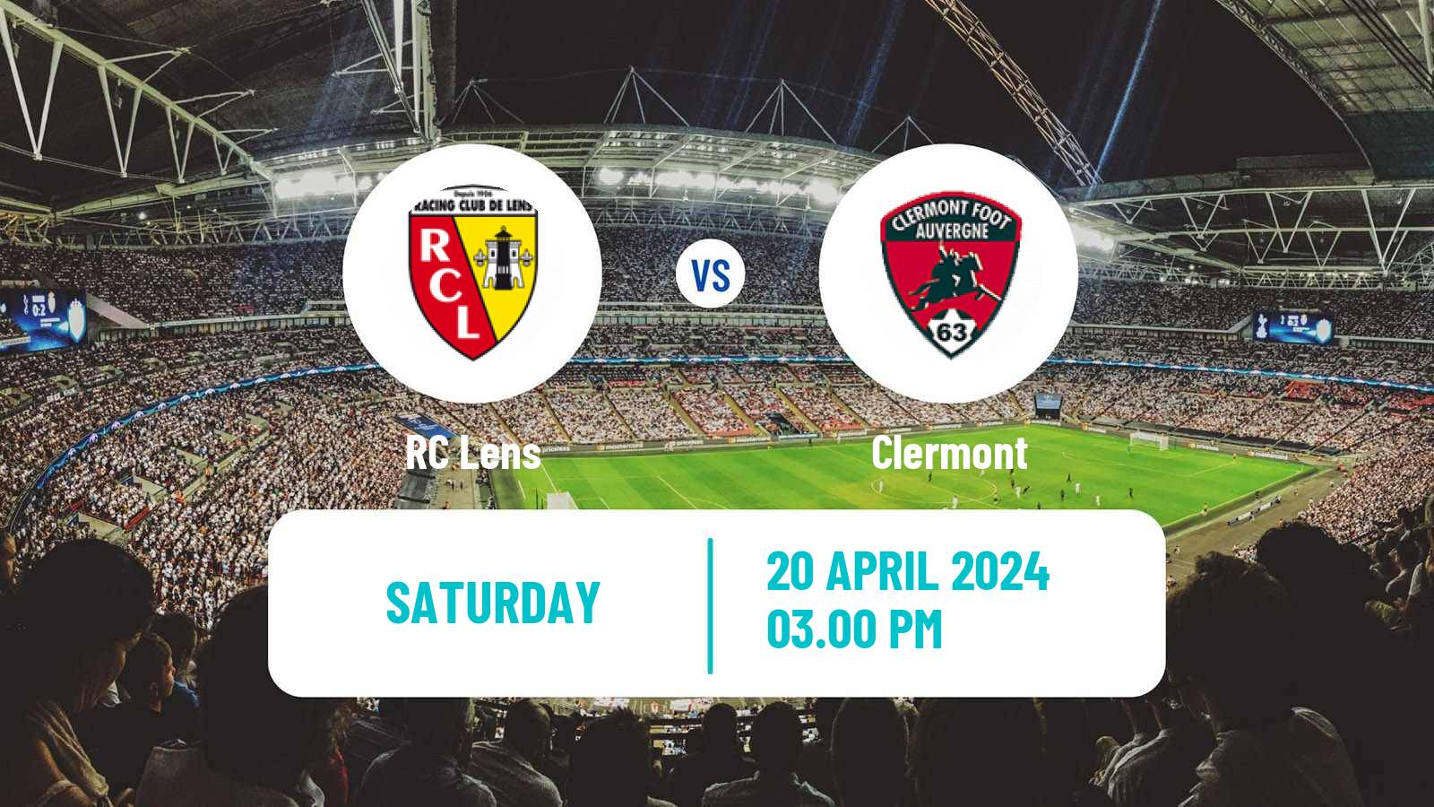 Soccer French Ligue 1 Lens - Clermont