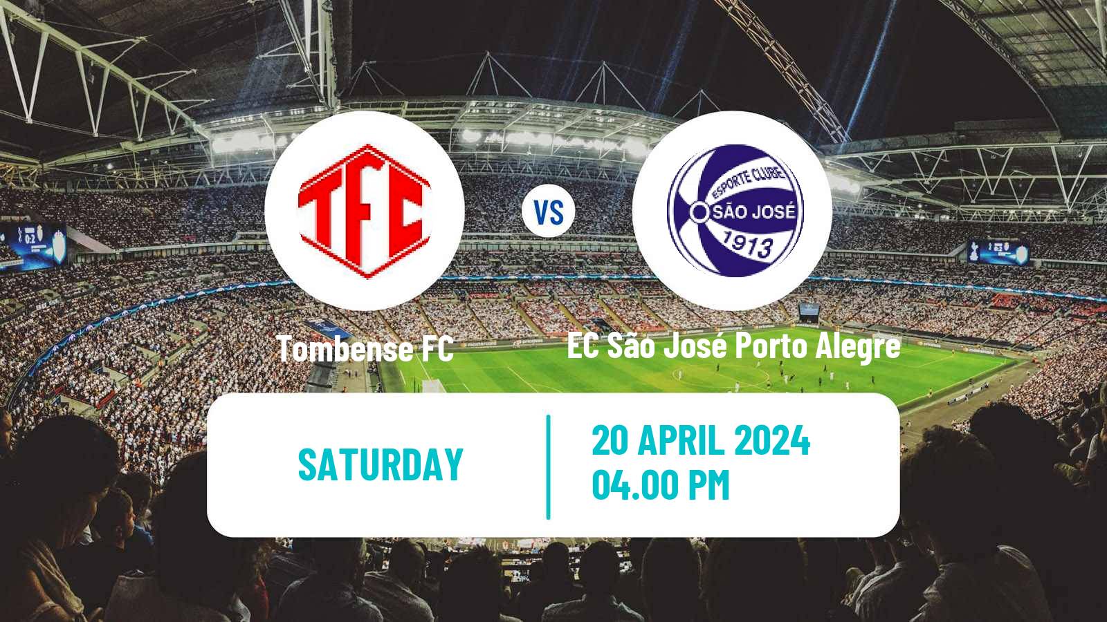 Soccer Brazilian Serie C Tombense - EC São José Porto Alegre
