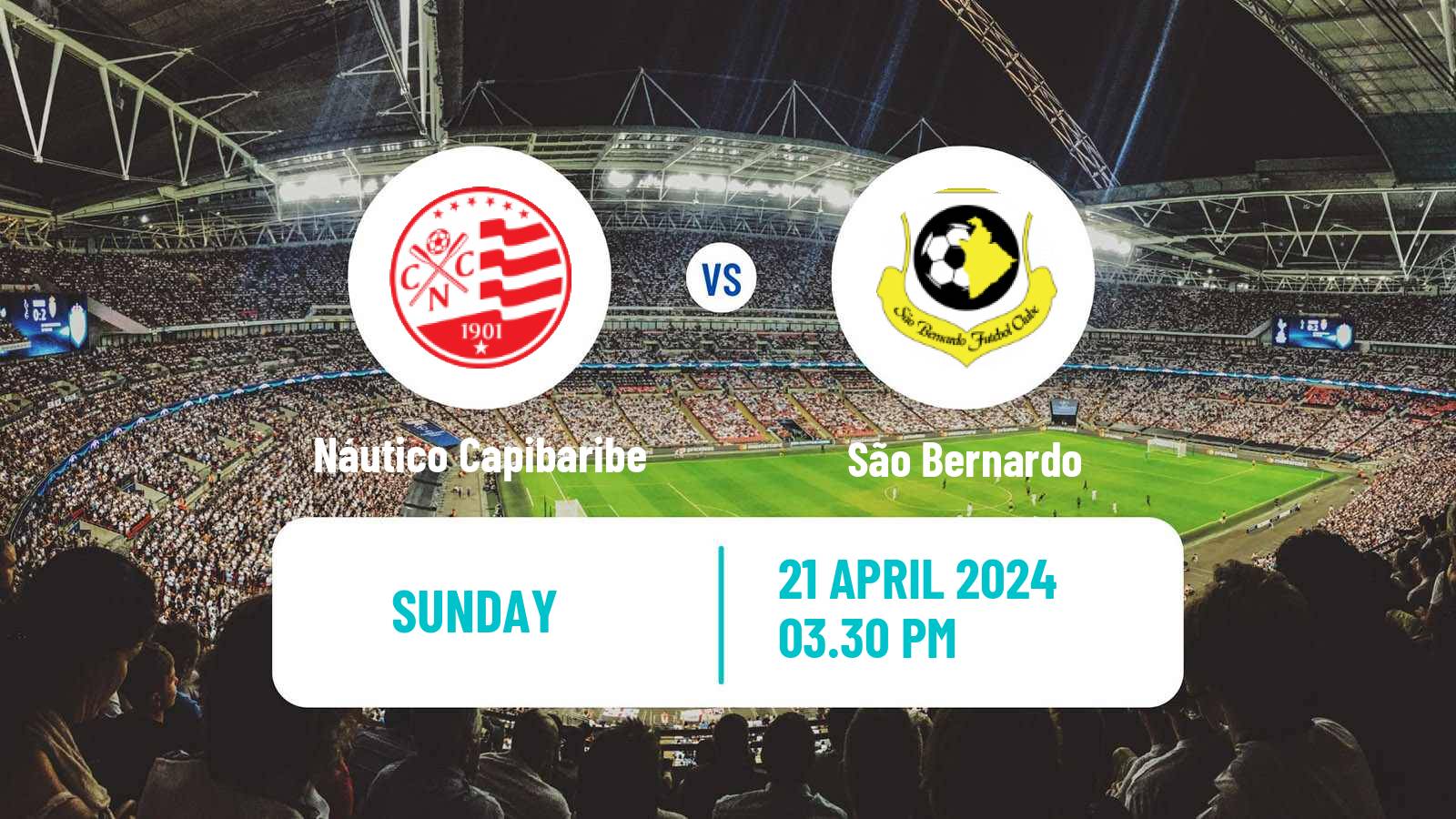 Soccer Brazilian Serie C Náutico Capibaribe - São Bernardo