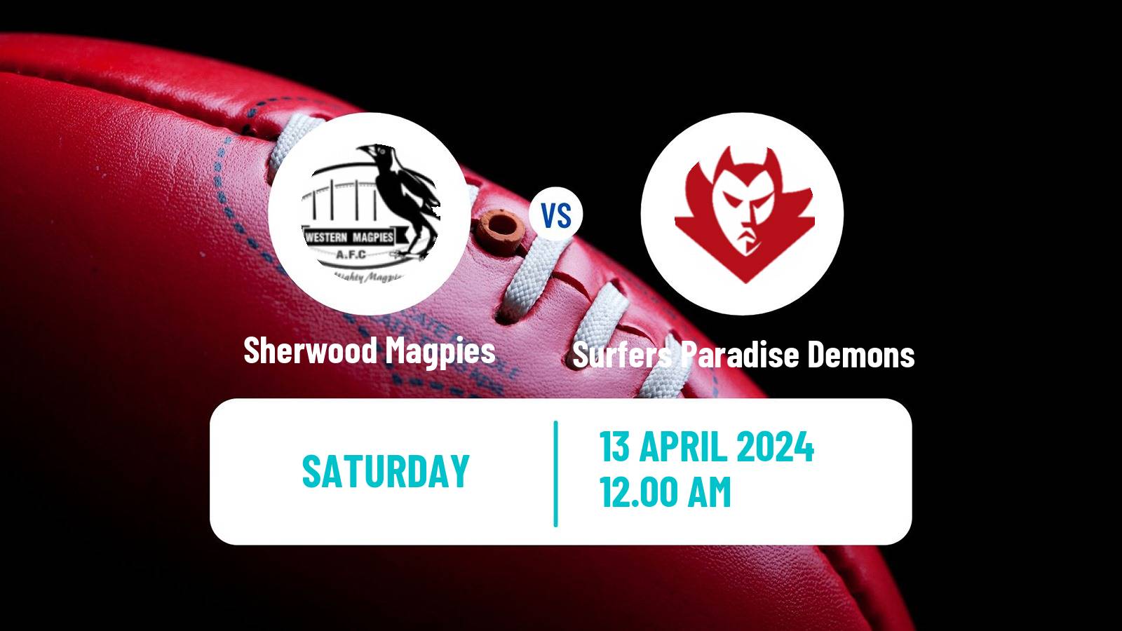 Aussie rules QAFL Sherwood Magpies - Surfers Paradise Demons