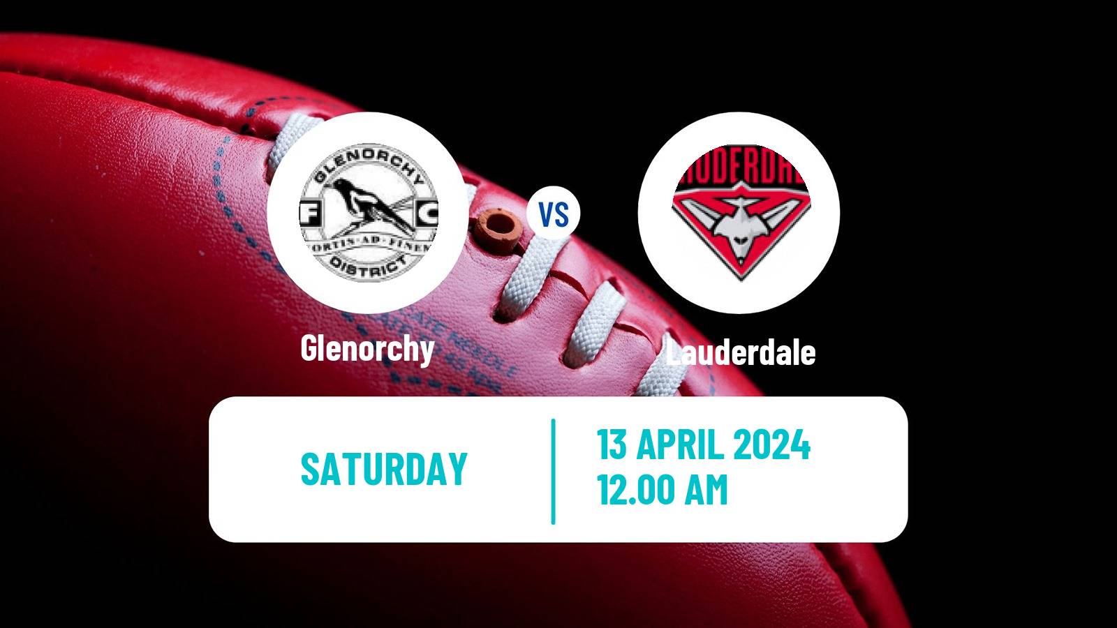 Aussie rules TSL Glenorchy - Lauderdale