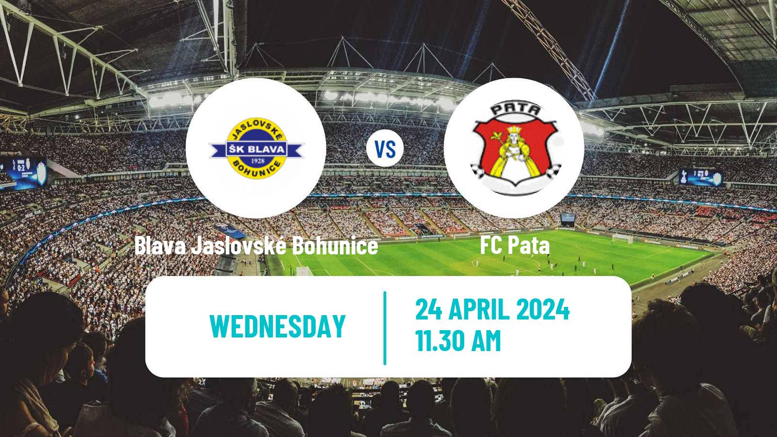 Soccer Slovak 4 Liga West Blava Jaslovské Bohunice - Pata