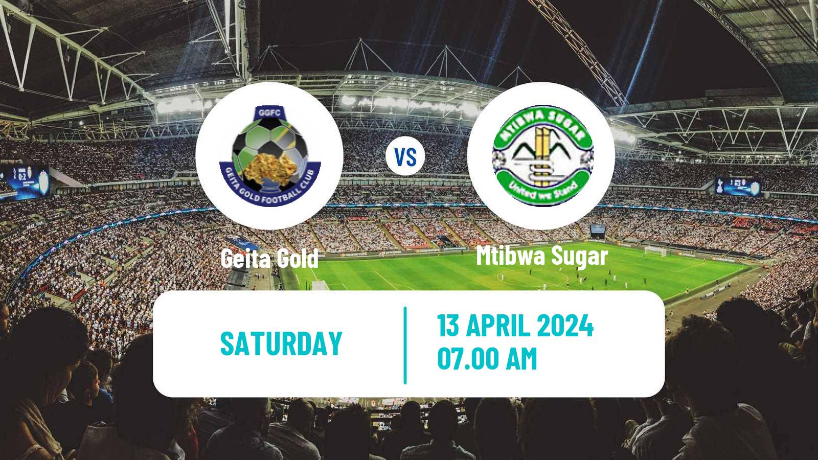 Football Tanzanian Premier League Geita Gold - Mtibwa Sugar