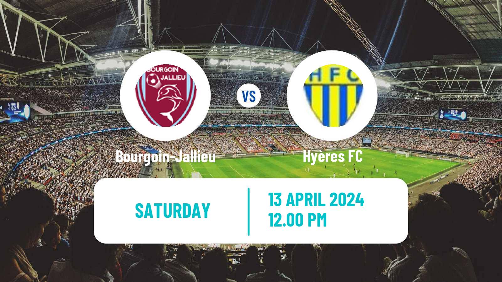 Soccer French National 2 - Group A Bourgoin-Jallieu - Hyères