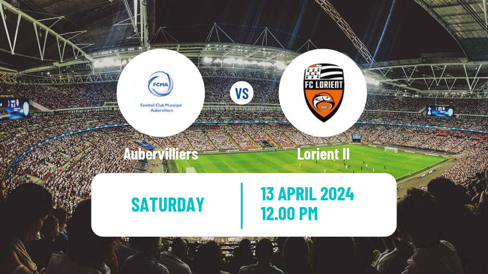 Soccer French National 2 - Group C Aubervilliers - Lorient II