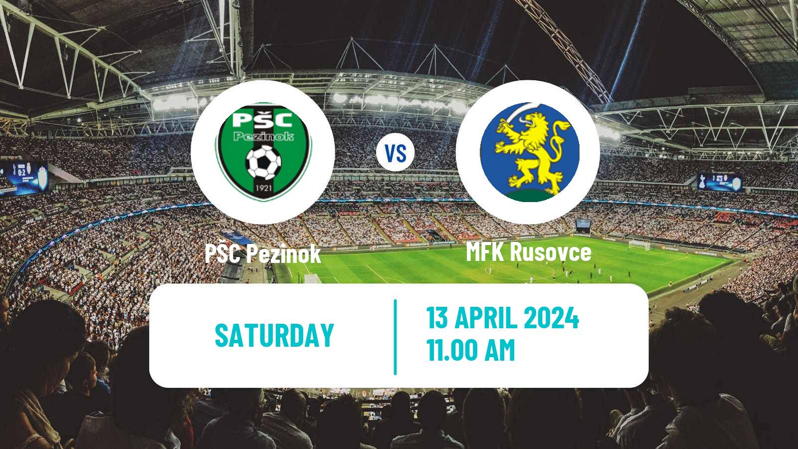 Soccer Slovak 4 Liga Bratislava Pezinok - Rusovce