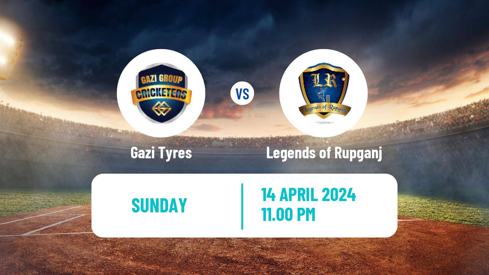 Cricket Bangladesh Dhaka Premier League Gazi Tyres - Legends of Rupganj