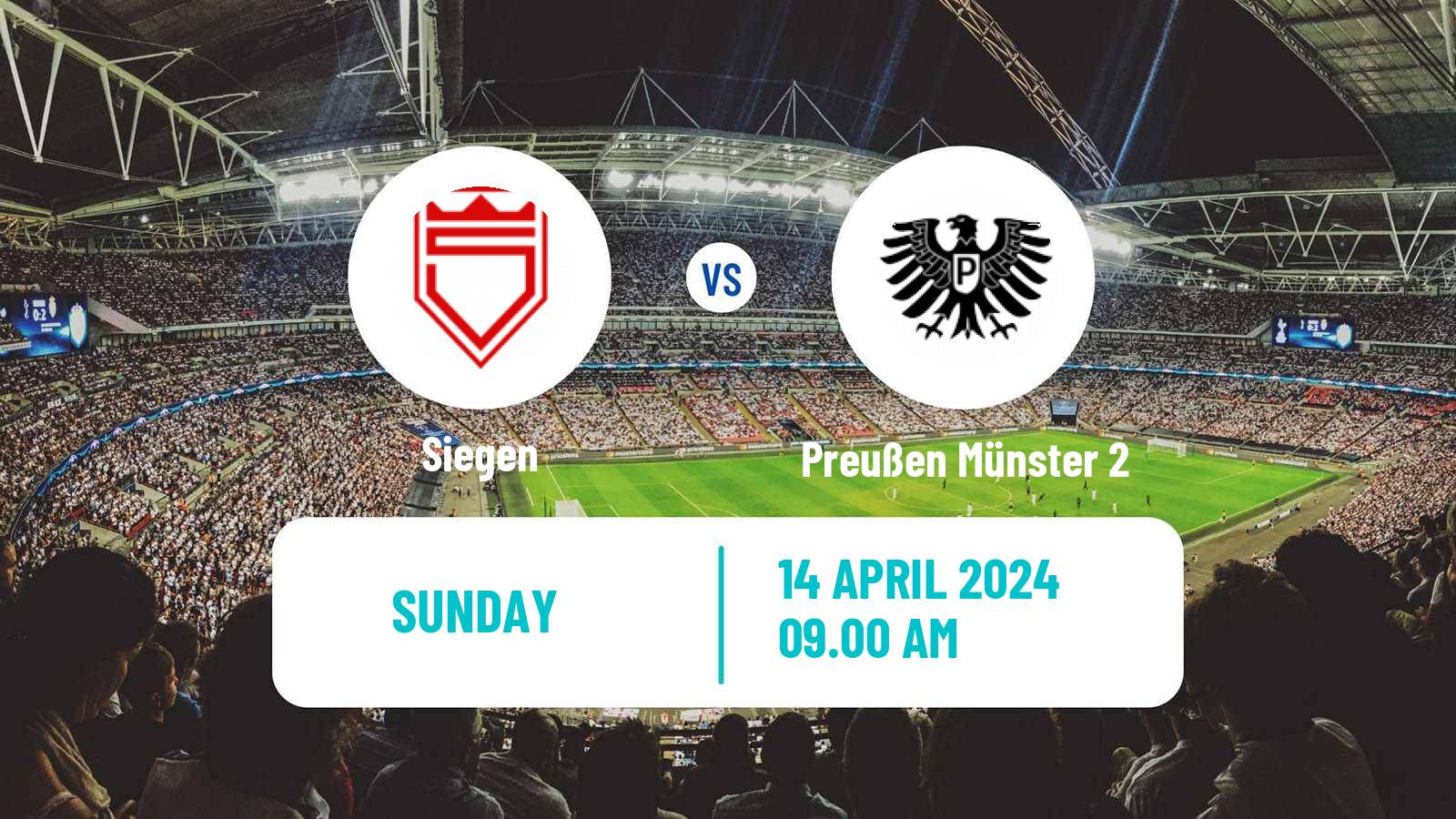 Soccer German Oberliga Westfalen Siegen - Preußen Münster 2
