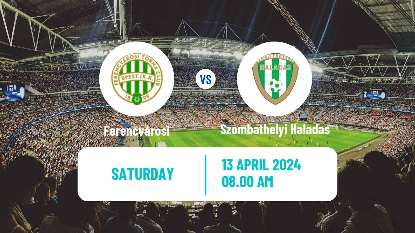 Football Hungarian NB I Women Ferencvárosi - Szombathelyi Haladas